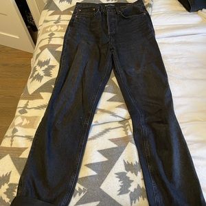 Black Denim Forum. Joni High Rise. 29L.